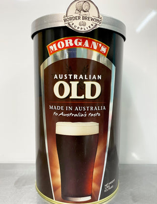 Australian Old Morgan’s Brewing Co. 1.7kg Malt Extract Brewing Kit Robust flavour with hints of Coffee & Chocolate balanced perfectly with the light hopping and thick creamy head.   This one is VERY popular with our customers.  Made in Australia to Australia's taste. 