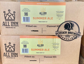 Summer Ale Fresh Wort Kit All Inn Brewing Summer Limited Release Delicate, Session able, Citrus & Berries  New wave hops from New Zealand and Tasmania give bright Citrus & Berry aromas to this nimble and finely textured thirst quencher