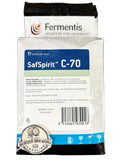 C-70 Rum Yeast SafSpirit Fermentis Robust, multipurpose strain & one of the most popular within distillers. Produces very high quality alcohol from all kinds of substrates, with subtle congeners. Used extensively in the Caribbean & Central America for producing good quality potable alcohol & Rums from sugar cane juice or molasses. Very good performance in agave juice