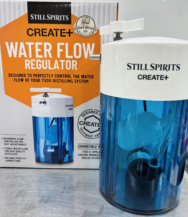 Still Spirits Create+ Water Flow Regulator for the T500 Reflux Still providing consistent cooling water flow for improved distillation performance.