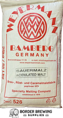 Acidulated Malt Weyermann Substitutes - Gladfield Sour Grapes  Made from the finest German quality brewing barley. Contains natural lactic acid derived from un-hopped beer wort. Important ingredient to adjust the mash- and thus wort pH. Contributes to the optimization of the mash conversion.  Sensory: fruity-acidic, universally applicable