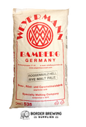 Rye Malt Weyermann Made from the finest German quality rye. Suitable for any pale or bright rye or specialty beers.  Sensory: typical rye aroma, malty-sweet with notes of bread and honey. Rye malt also creates a velvety-soft mouthfeel.
