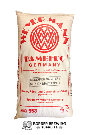 Weyermann Munich Malt Type 1 premium German brewing malt for lagers and ales