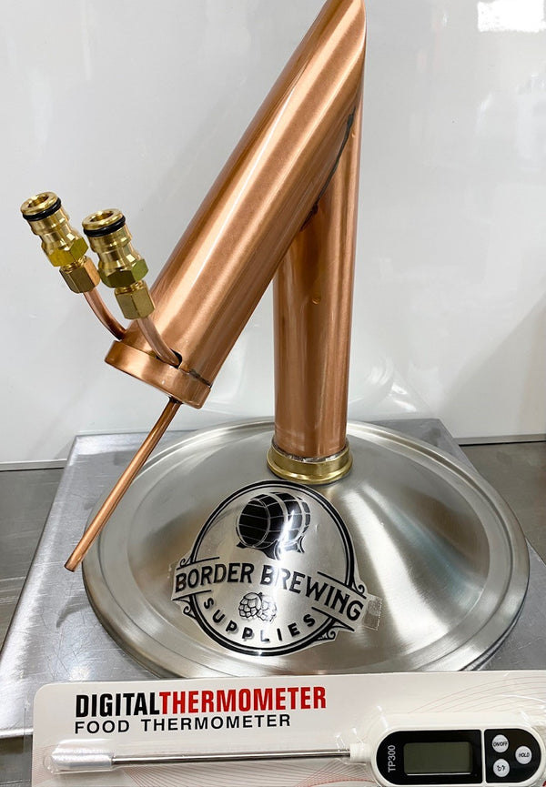 AlcoEngine Copper Pot Still Gen 2 condenser for whiskey rum and gin distillation