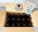 Box of 15 reusable amber PET bottles for home brew beer and cider