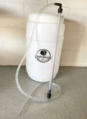 Large Easy Start auto syphon transferring beer from fermenter to bottling bucket