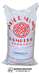 Carahell Weyermann Substitutes: Gladfield Toffee Malt  Made from the finest German quality brewing barley. Our special manufacturing process achieves almost complete caramelization of the grain. CARAHELL® helps to improve foam and its stability, and helps improve the mouthfeel of any beer. 