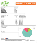Centennial Hops 2025 T90 Pellet lot CEN25-GLD certificate of analysis – 9.9% alpha acid and 2.3 total oils