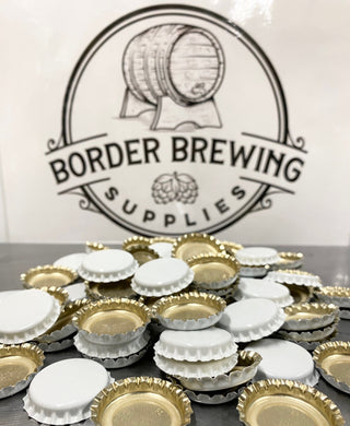 Crown seal beer bottle caps for homebrew bottling