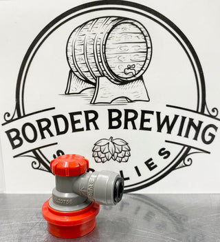 Duotight grey and red gas ball lock disconnect for keg systems