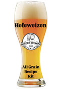 Hefeweizen German wheat beer all grain recipe kit with freshly crushed grain, Tettnang hops and W-68 yeast