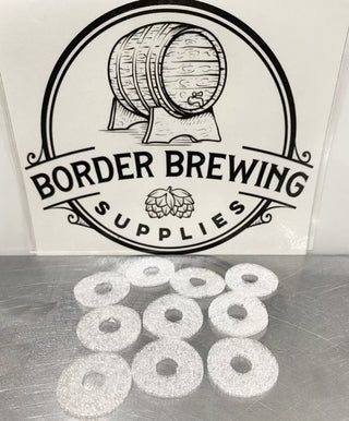 Washers Air Still Still Spirits - 10 pack Food grade Polyethylene Washers designed for the Air Still Filter & Air Still Fermenter Lid.  Change washers when they become compressed and do not recover to normal thickness.  2 washers are to be used either side of the carbon cartridge.