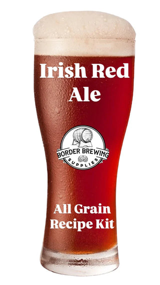 Irish Red Ale all grain recipe kit with freshly crushed grain, EKG hops and S-04 yeast
