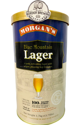 Morgan's Blue Mountain Lager 1.7kg premium home brew lager kit for brewing 23 litres of Australian-style lager