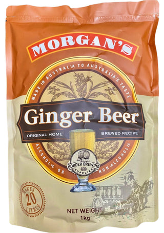 Morgan's Ginger Beer 1kg home brew kit for making 20 litres of alcoholic or non-alcoholic ginger beer