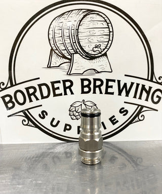 Ball Lock Spout NUKATAP Attachment Convert your NukaTap Tap into a ball lock post for absolute filling control.  Perfect for closed transfer from tap to a portable keg system.  * Transfer to kegs directly from your tap * Closed transfer samples to bottles * Use in combination with counter pressure bottle filler * Clean beer lines * Closed transfer without messing around with your kegs  Simply un-screw the regular nozzle and screw on the Ball Lock Spout.