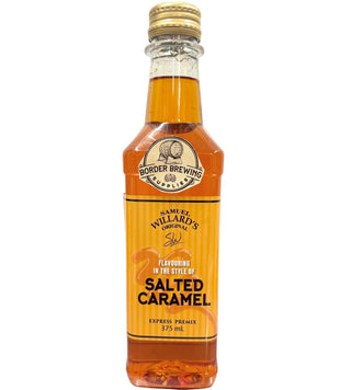 Samuel Willard's Premix Salted Caramel 375ml for making homemade salted caramel liqueur with vodka or neutral spirit