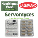 Lallemand Servomyces Premium Yeast Nutrient 10 tablet blister pack for healthier beer fermentation
