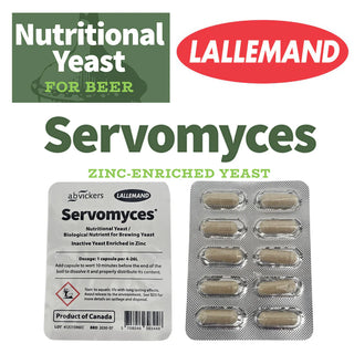 Lallemand Servomyces Premium Yeast Nutrient 10 tablet blister pack for healthier beer fermentation