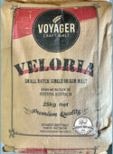 Voyager Veloria Australian ale malt 25kg sack made from Schooner barley