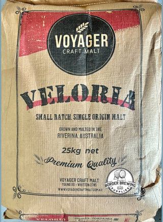 Voyager Veloria Australian ale malt 25kg sack made from Schooner barley