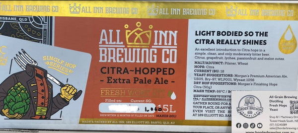 All Inn Brewing Fresh Wort Kit Citra Extra Pale Ale XPA Beer Home Brew Keg Kegerator 