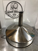Funnel 24cm Large Stainless Steel This large Stainless Steel funnel is great for around the brewery or distillery. Easy to clean and keep sanitary.  To channel liquids or fine-grained substances into containers with a small opening. Used for pouring liquids or powder through a small opening and for holding the filter paper in filtration. Used in transferring liquids in small containers.
