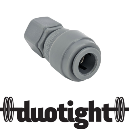 MFL Disconnect duotight 8mm (5/16”) Female x FFL Female Thread The thread on this fitting will suit: MFL Ball Lock & Pin Lock Disconnects MKIII & MK4 Regulators Many other home brew fittings with MFL Thread