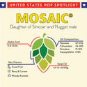 Mosaic T90 hop pellet product information